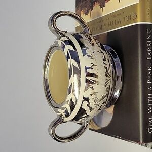 Vtg Sadler silver luster sugar bowl